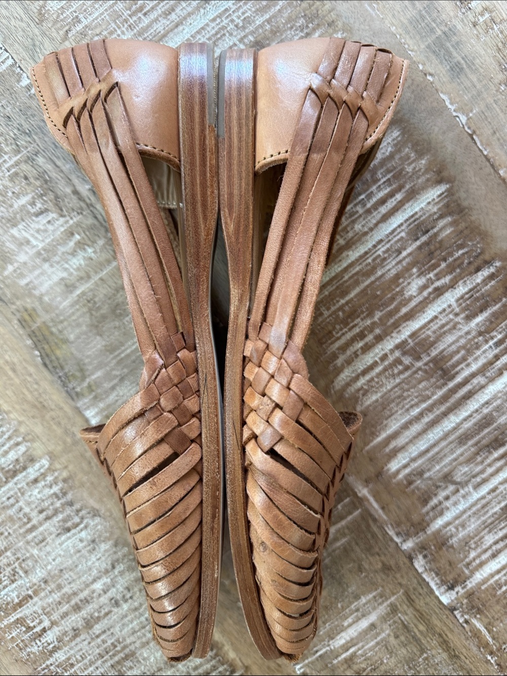 Stori Huarachi Leather Flats - Picture 4 of 7
